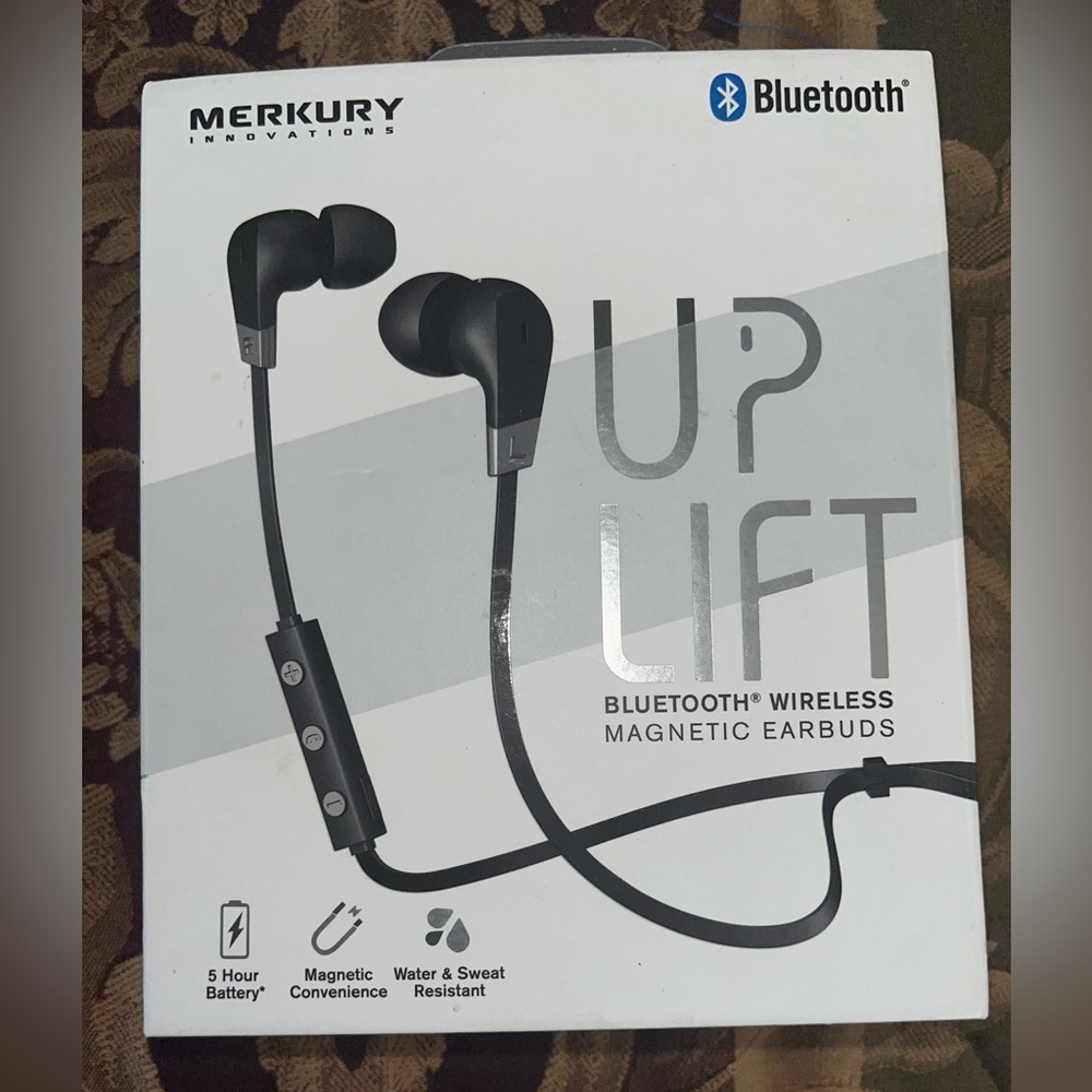 New in Box, Mercury Innovations UpLift Bluetooth Wireless Magnetic Earbuds - Picture 1 of 5